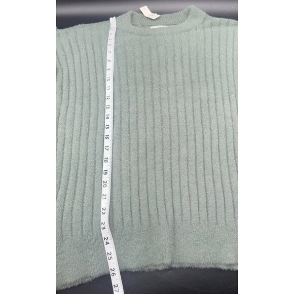 Aerie Women’s Green Ribbed Super Soft Oversized Pullover Sweater Sz S NEW - Picture 9 of 9